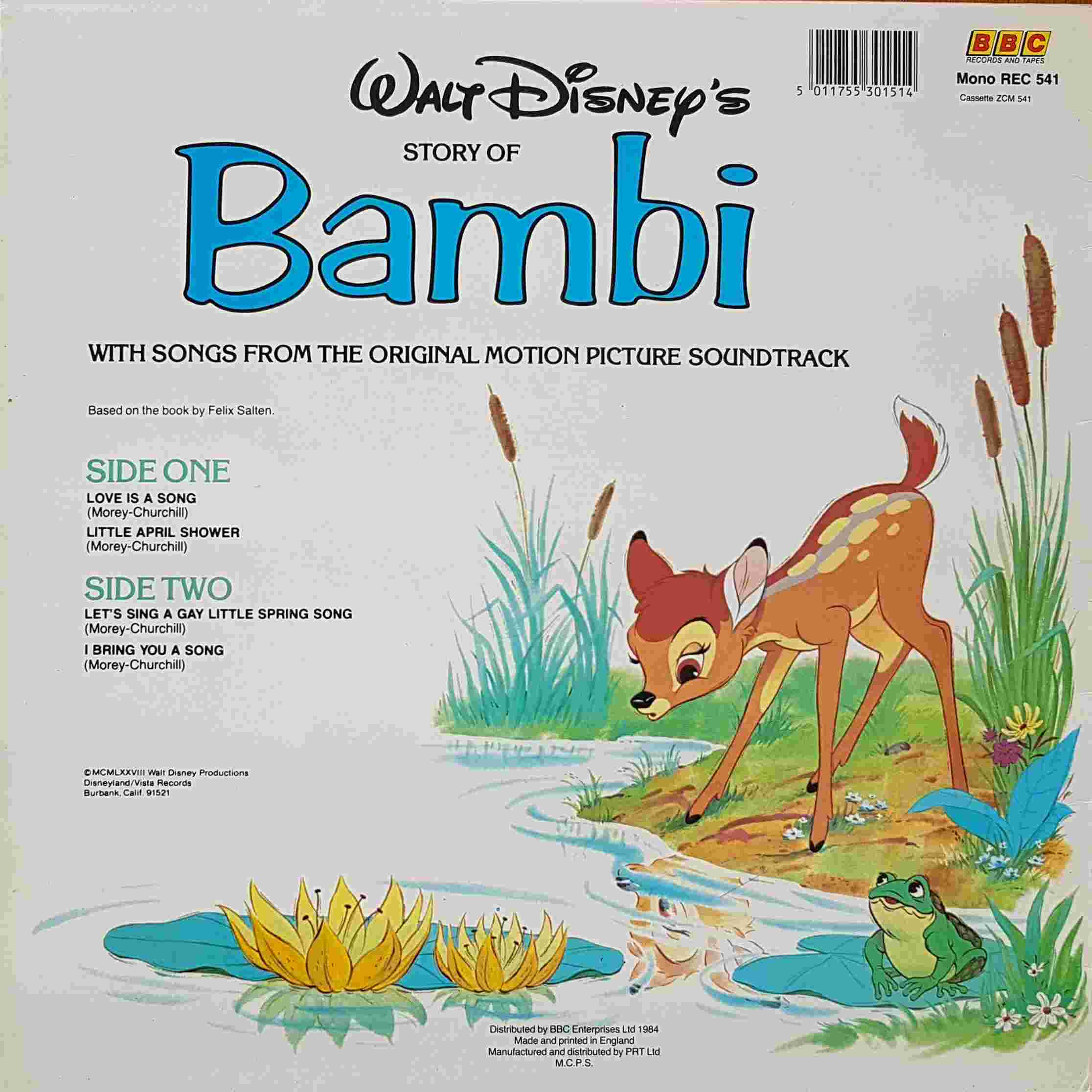 Picture of REC 541 Bambi by artist Morey / Churchill from the BBC records and Tapes library